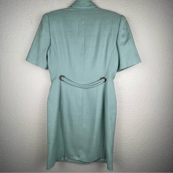 Atrium Collection Vintage Tweed Blazer Button Up Lined Coat Dress Size 8 - Picture 11 of 16